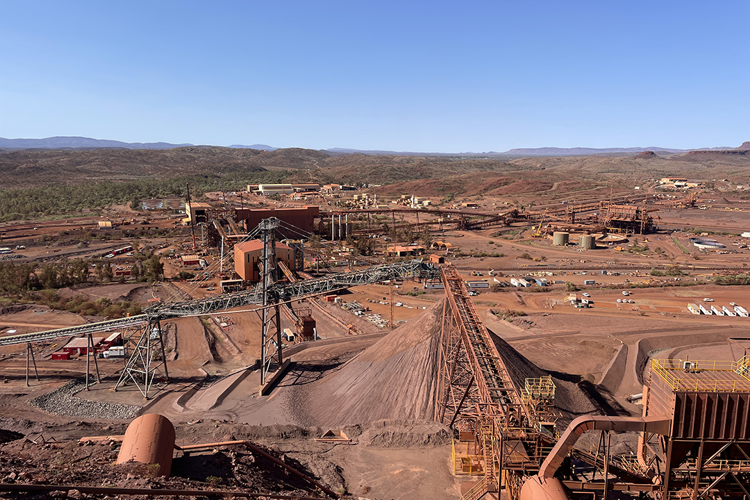 Rio Tinto and China Baowu Steel’s iron ore project in Western Australia’s Pilbara region. Photo: Lu Yutong/Caixin