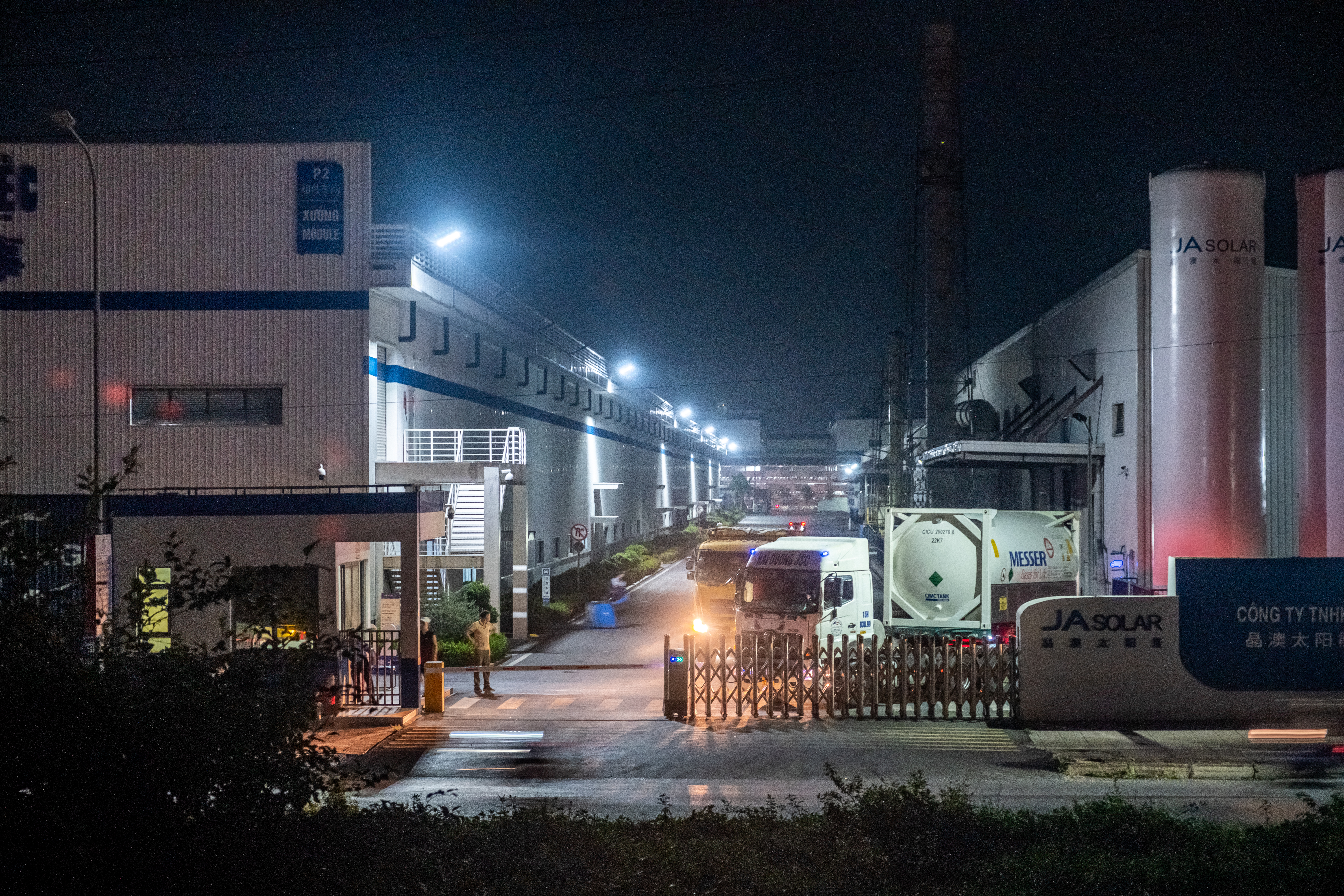 The JA Solar factory at Quang Chau Industrial Park in Bac Giang province, Vietnam. Photo: Bloomberg